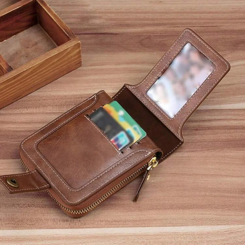 Men's Short Wallet, European And American Fashion Retro Multifunctional Wallet